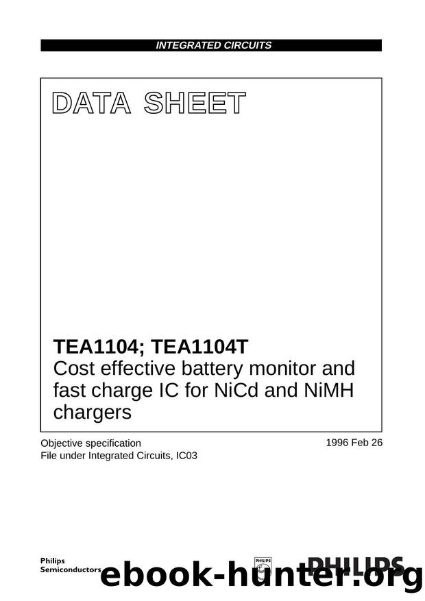 Cost effective fast charge IC for NiCd and NiMH by Philips Semiconductors