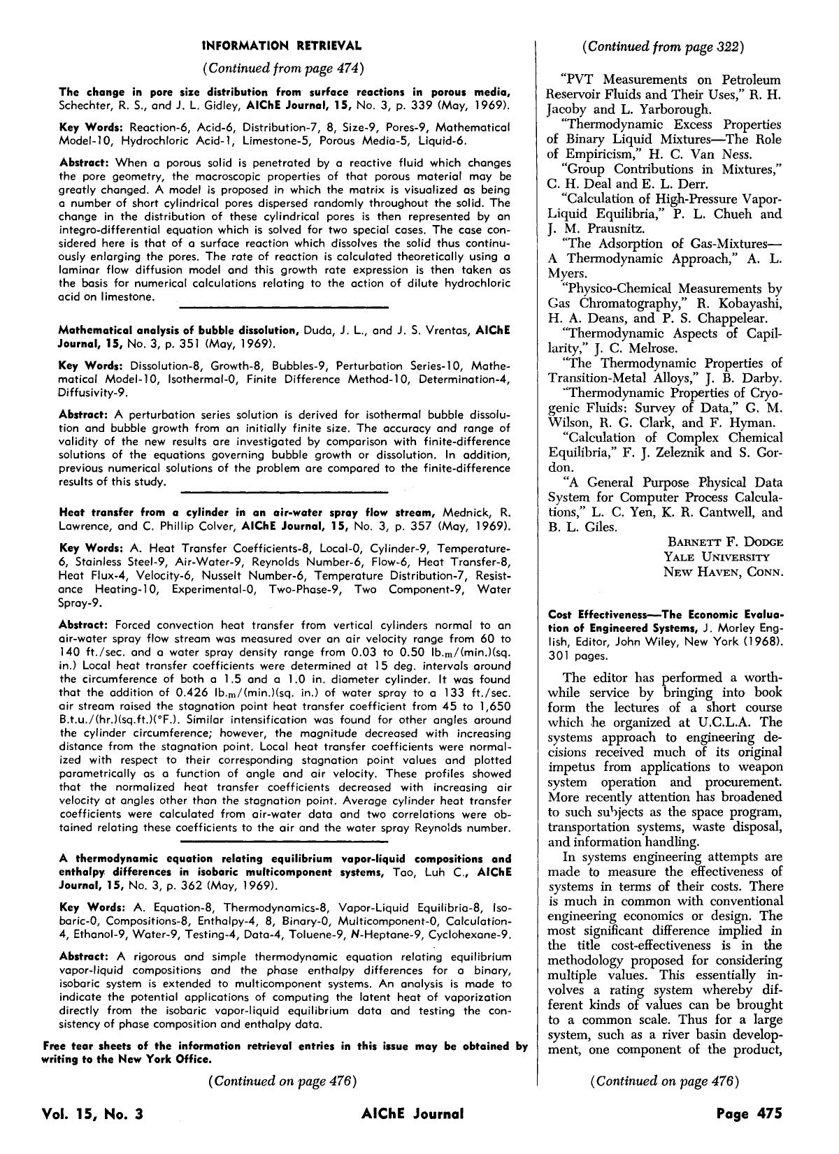 Cost effectiveness-the economic evaluation of engineered systems, J. Morley English, Editor, John Wiley, New York (1968). 301 pages by Unknown