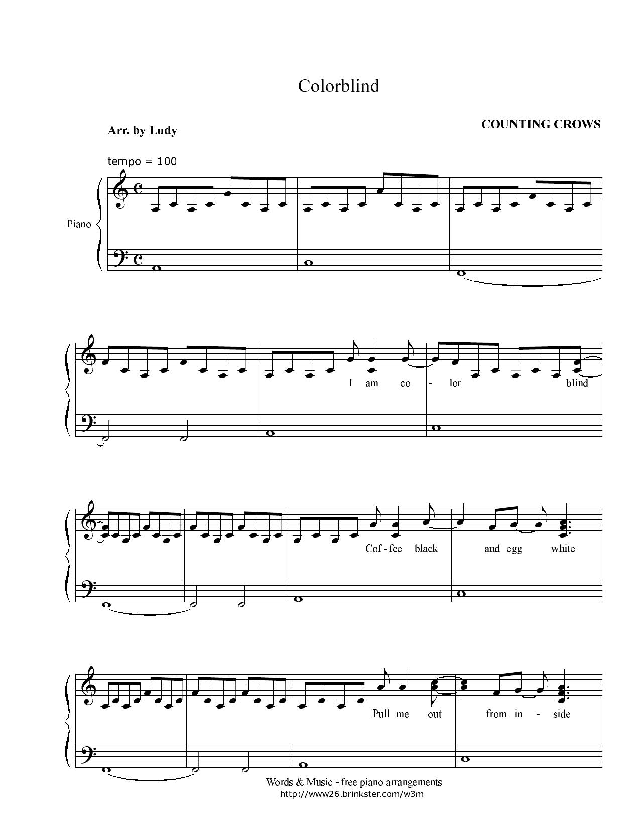 Counting Crows by Colorblind ver.2