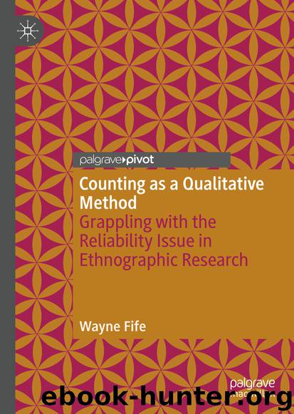 Counting as a Qualitative Method by Wayne Fife