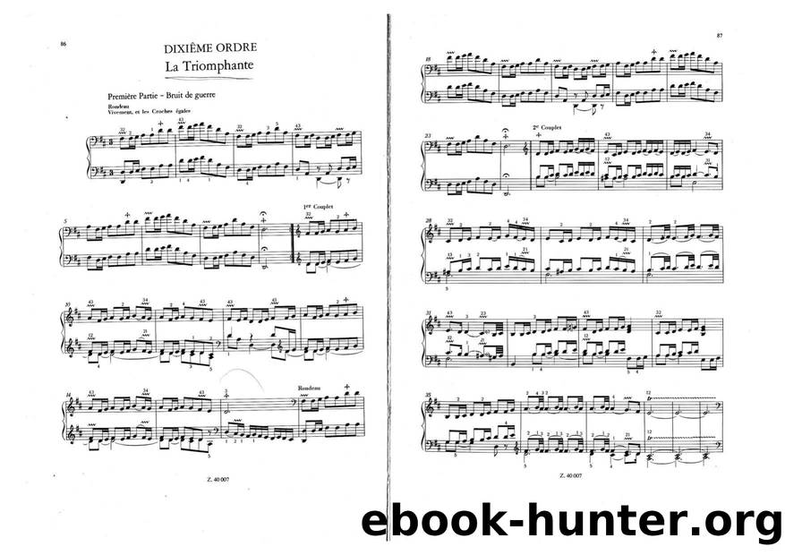 Couperin full scores NÂ°6 by Pieces de clavecin 6