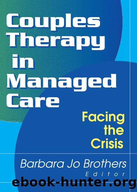 Couples Therapy in Managed Care by Unknown