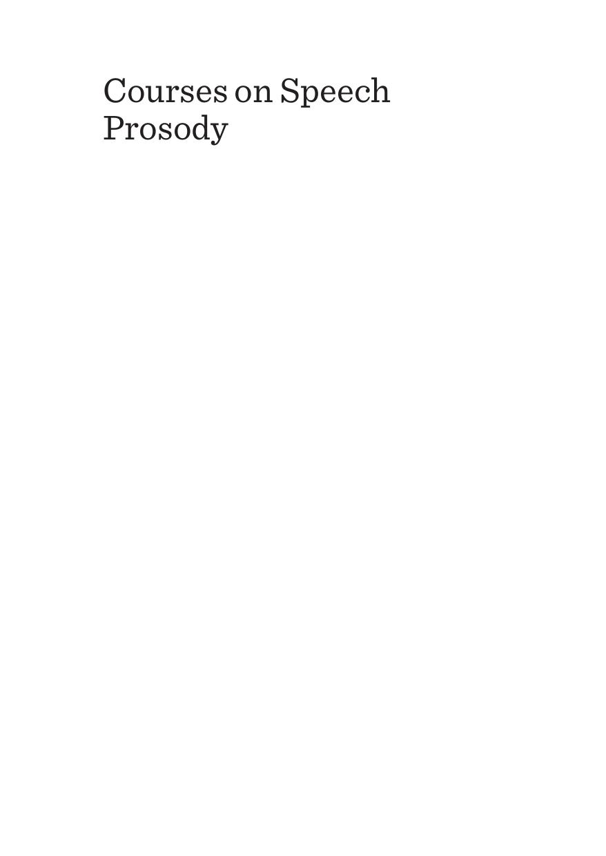 Courses on Speech Prosody by Alexsandro Rodrigues Meireles
