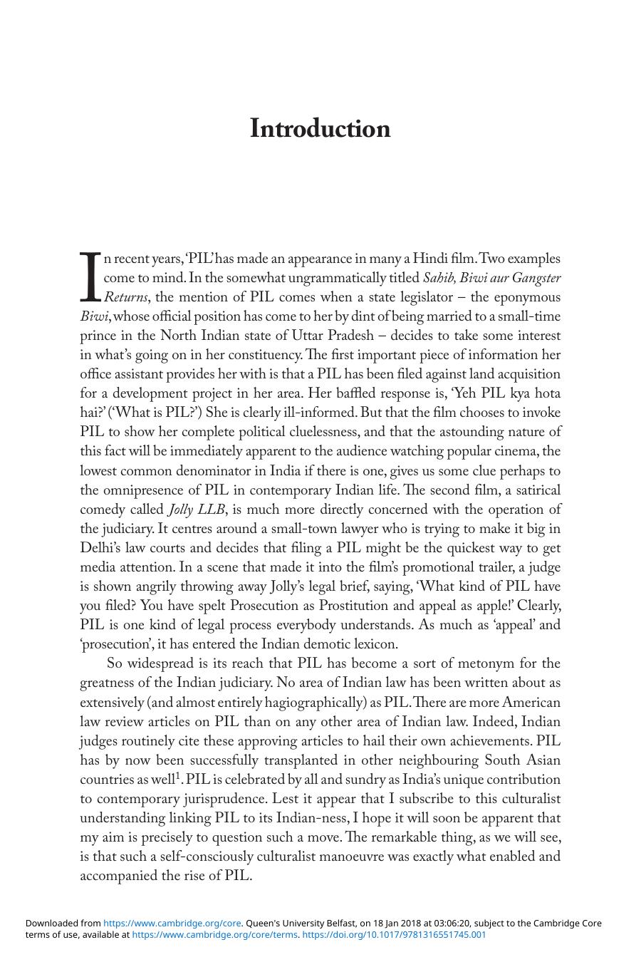 Courting the People: Public Interest Litigation in Post-Emergency India by Unknow
