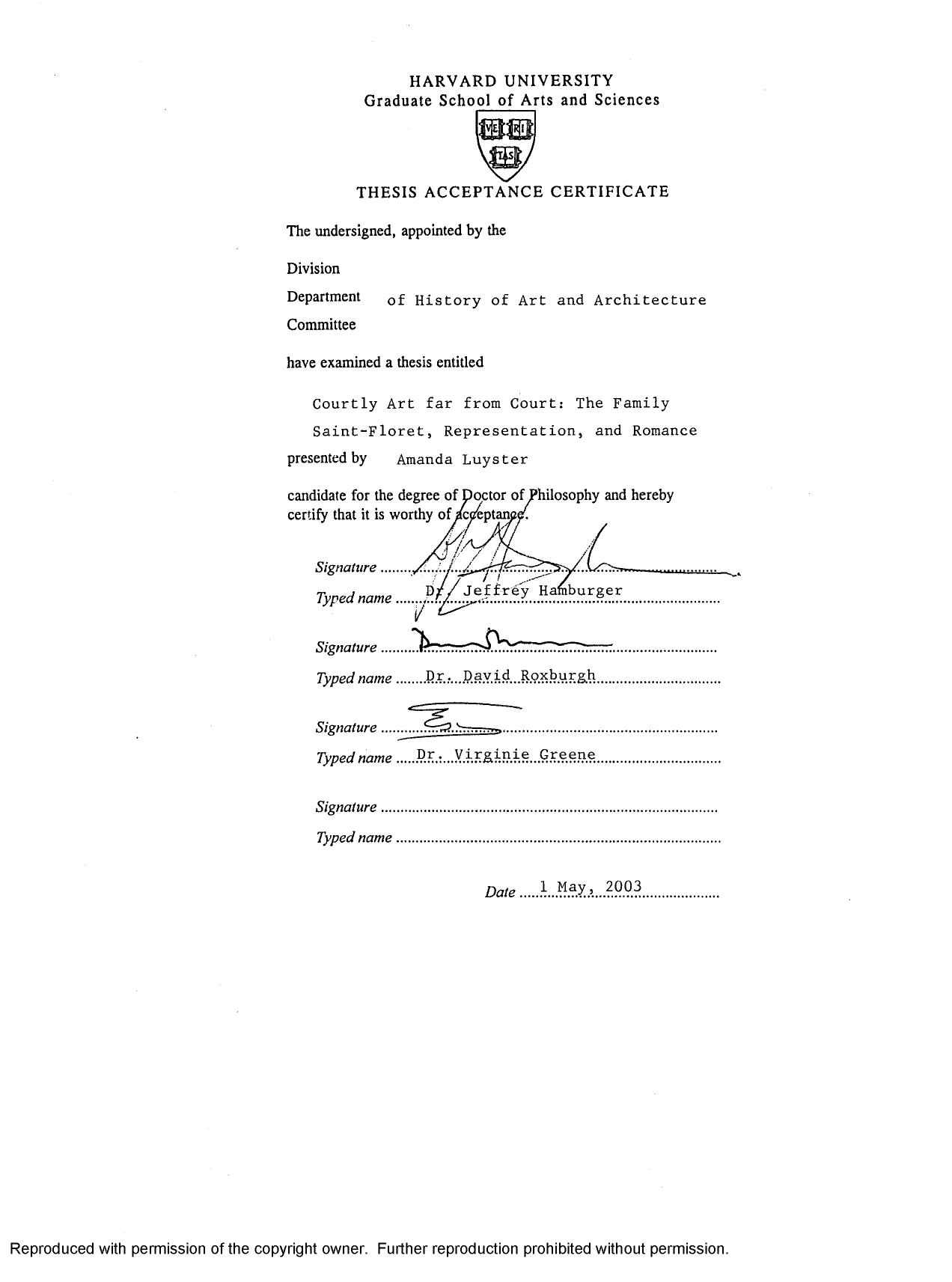 Courtly images far from court: The family Saint-Floret, representation, and romance by Amanda Rosenstock Luyster