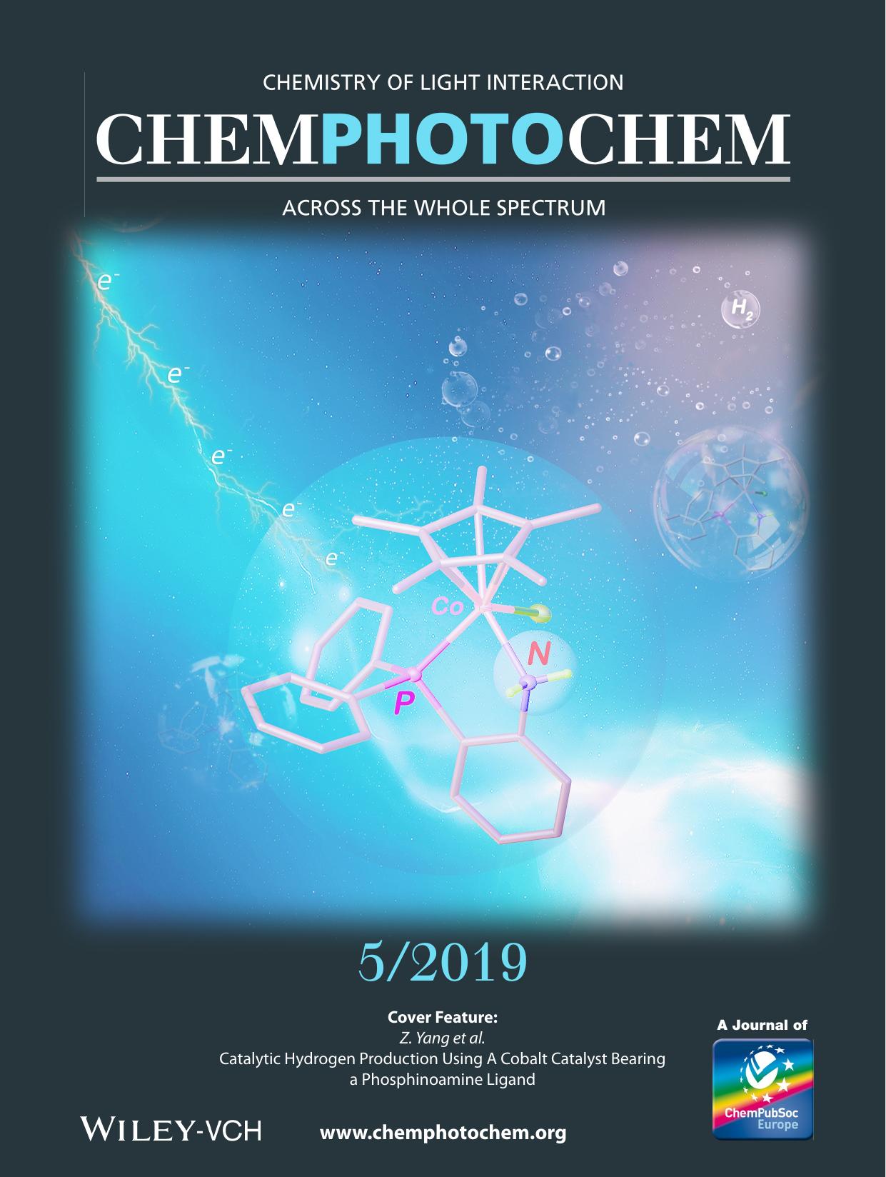 Cover Feature: Catalytic Hydrogen Production Using A Cobalt Catalyst Bearing a Phosphinoamine Ligand (ChemPhotoChem 52019) by Unknown