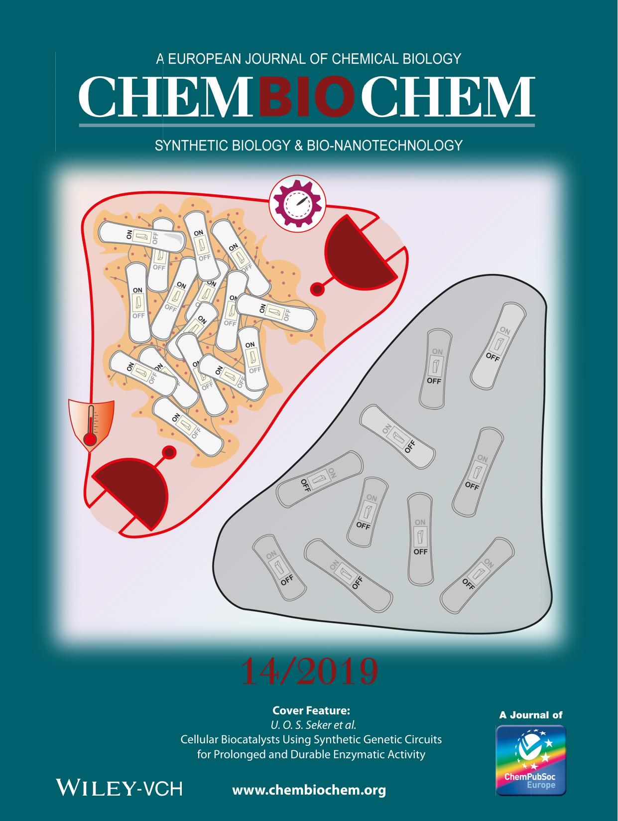 Cover Feature: Cellular Biocatalysts Using Synthetic Genetic Circuits for Prolonged and Durable Enzymatic Activity (ChemBioChem 142019) by Unknown