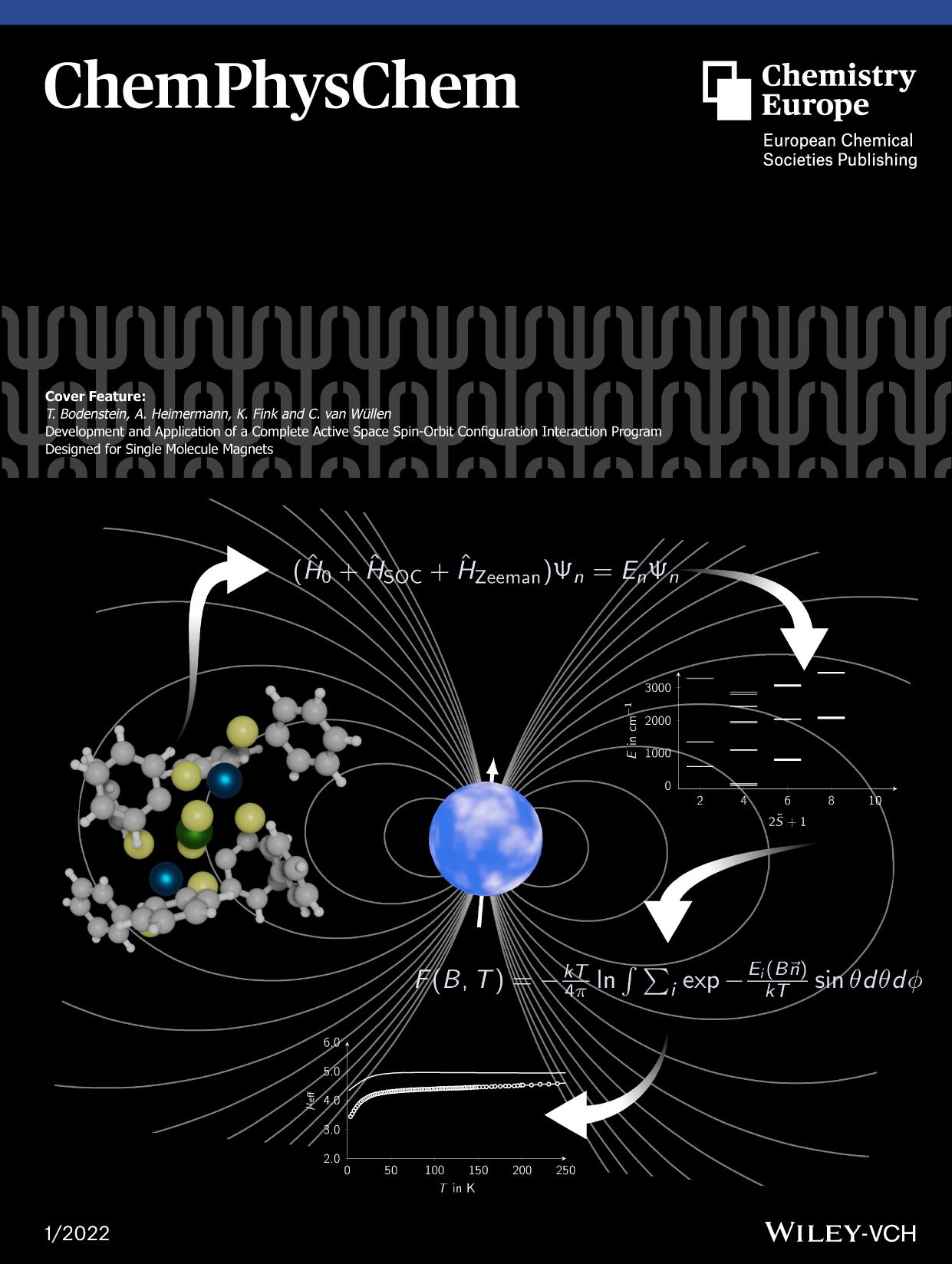 Cover Feature: Development and Application of a Complete Active Space SpinâOrbit Configuration Interaction Program Designed for Single Molecule Magnets (ChemPhysChem 12022) by Unknown