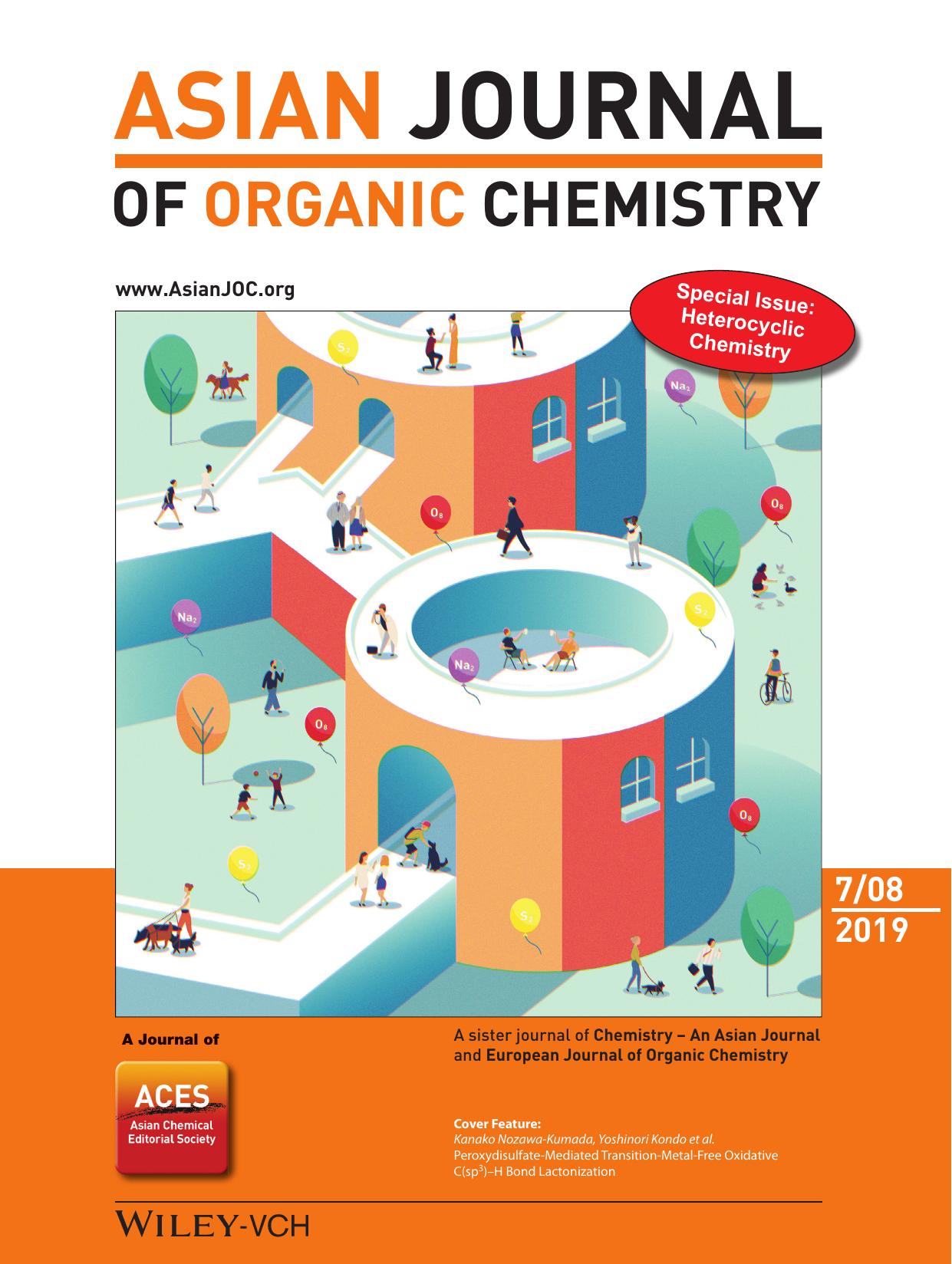 Cover Feature: PeroxydisulfateâMediated TransitionâMetalâFree Oxidative C(sp3)âH Bond Lactonization (Asian J. Org. Chem. 72019) by Unknown