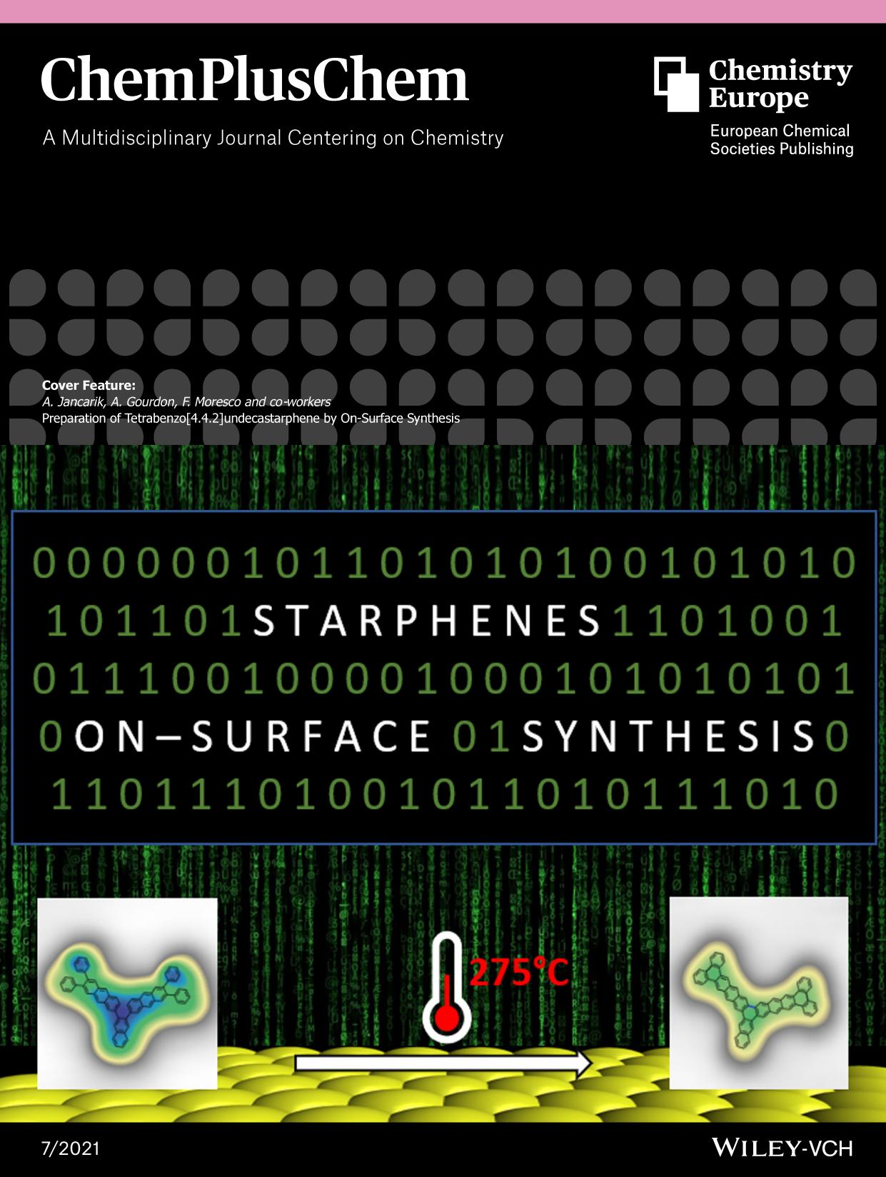 Cover Feature: Preparation of Tetrabenzo[4.4.2]undecastarphene by OnâSurface Synthesis (ChemPlusChem 72021) by Unknown