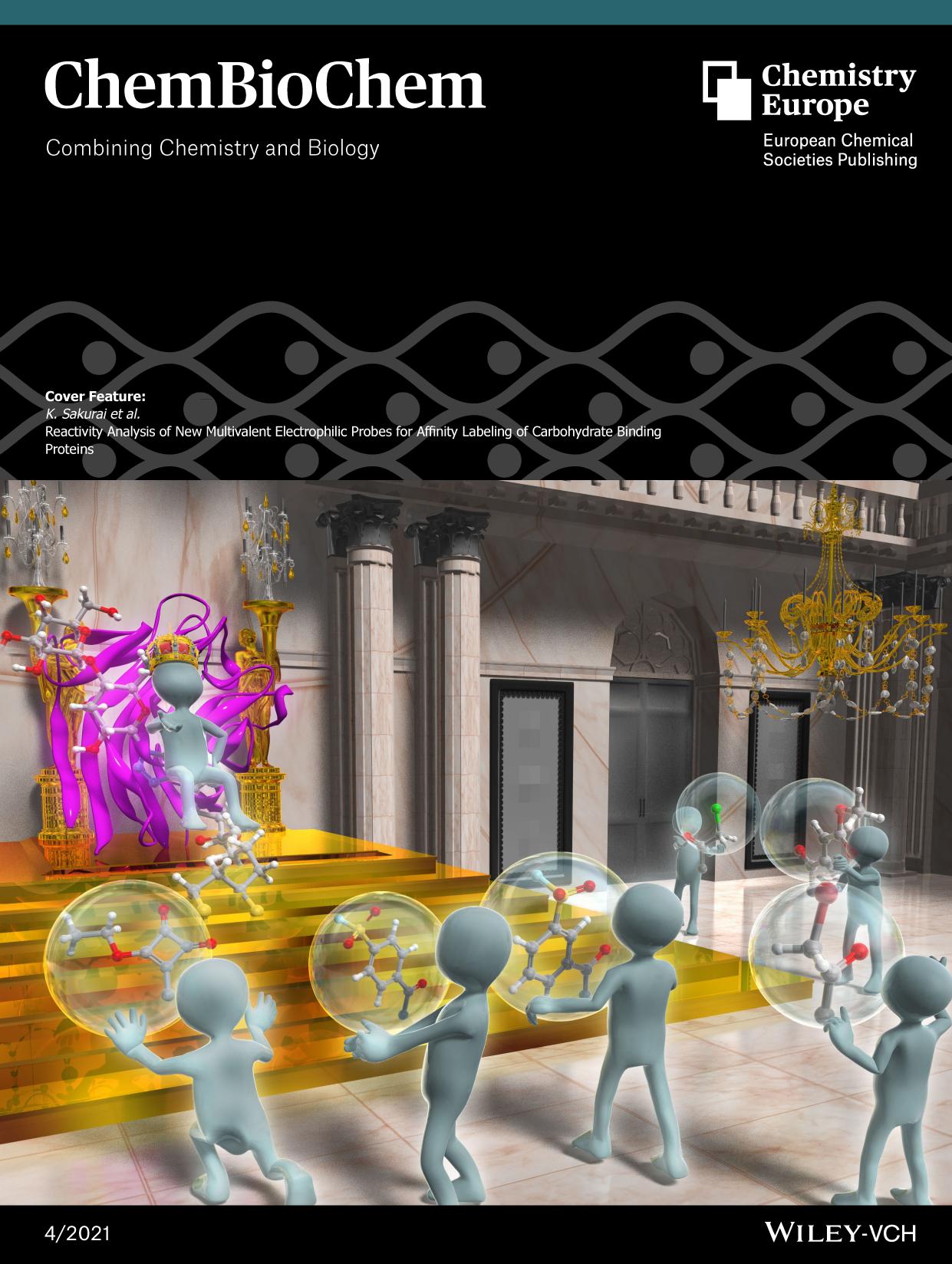 Cover Feature: Reactivity Analysis of New Multivalent Electrophilic Probes for Affinity Labeling of Carbohydrate Binding Proteins (ChemBioChem 42022) by Unknown