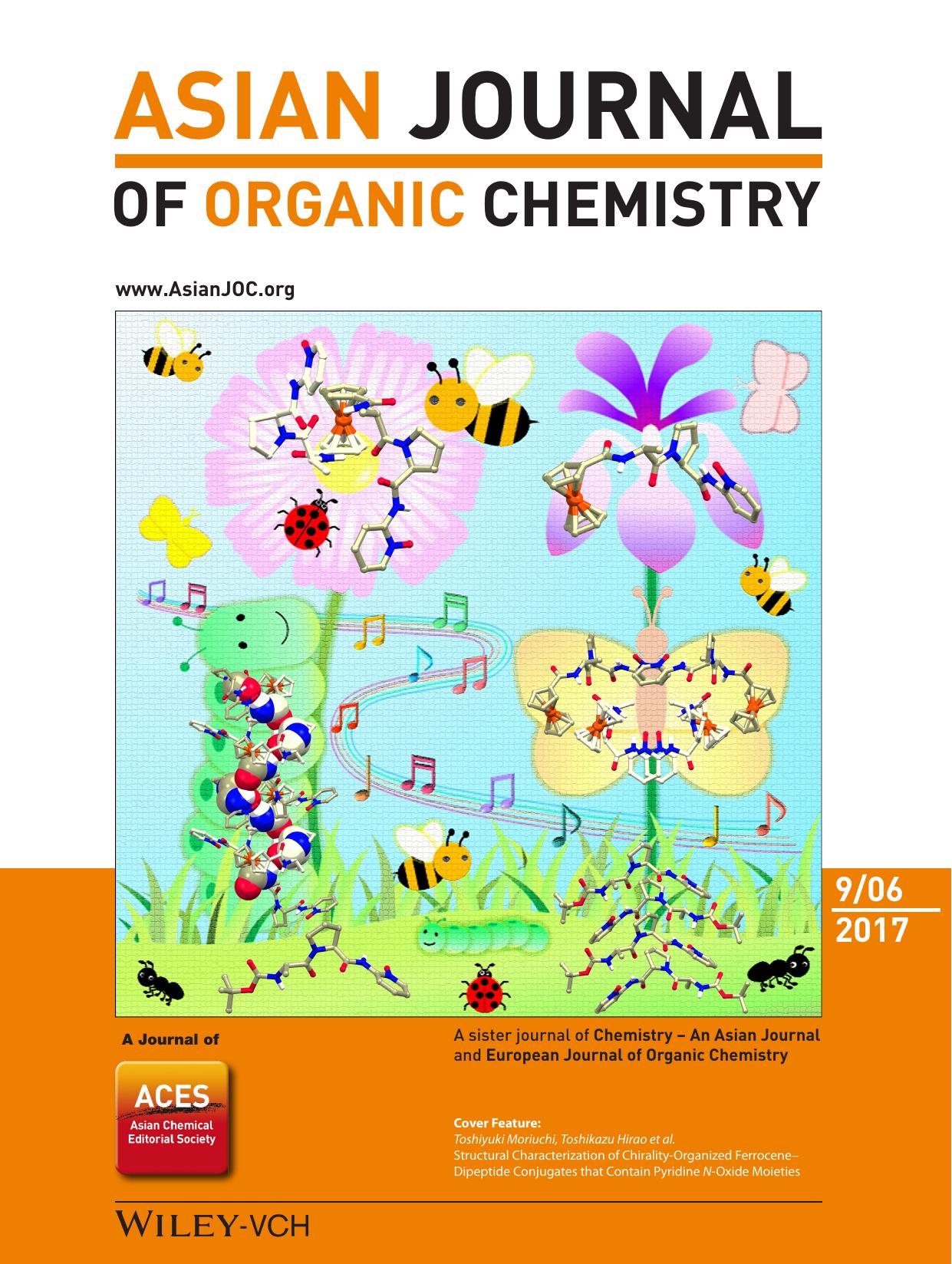 Cover Feature: Structural Characterization of ChiralityâOrganized FerroceneâDipeptide Conjugates that Contain Pyridine NâOxide Moieties (Asian J. Org. Chem. 92017) by Unknown