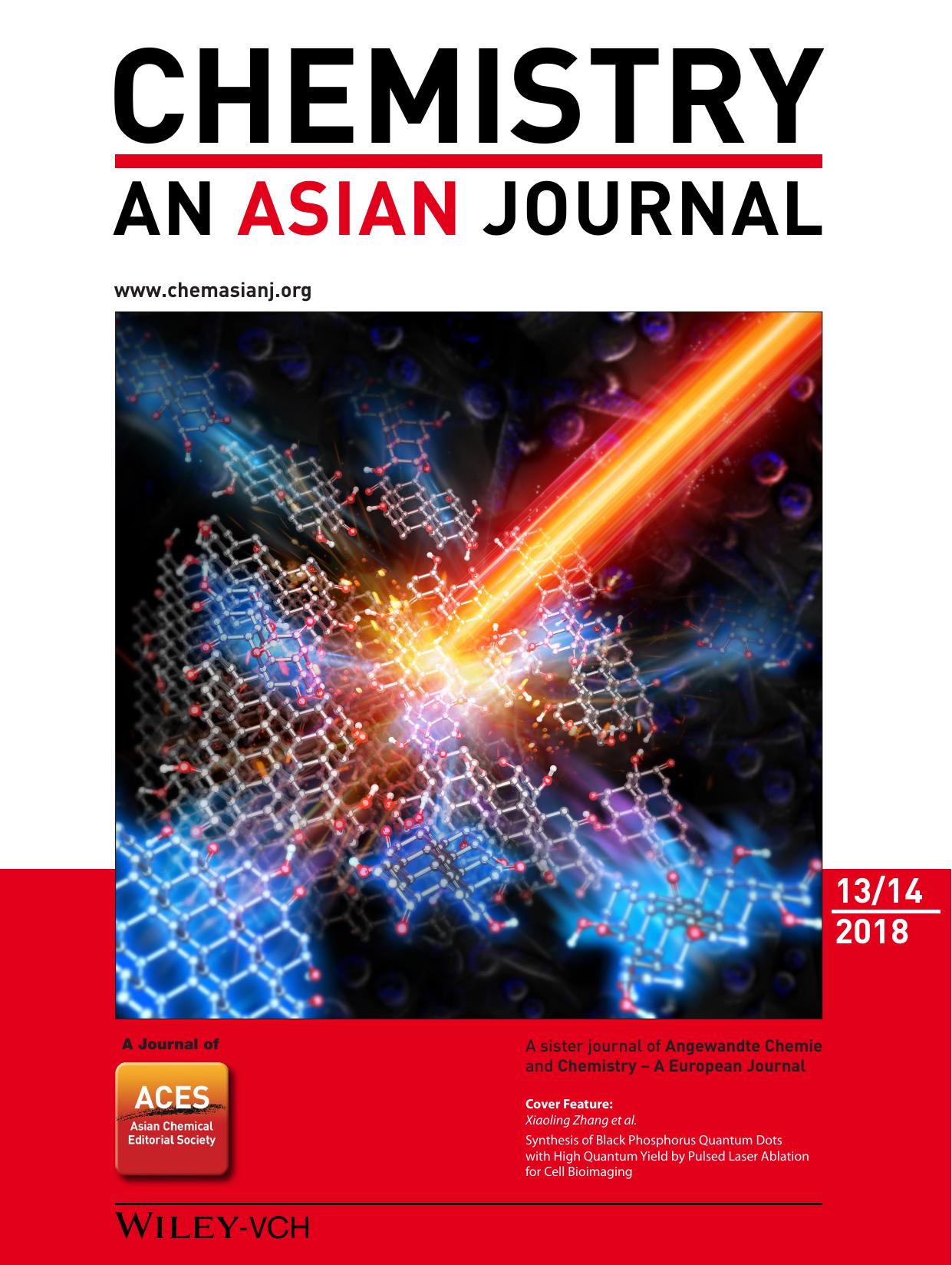 Cover Feature: Synthesis of Black Phosphorus Quantum Dots with High Quantum Yield by Pulsed Laser Ablation for Cell Bioimaging (Chem. Asian J. 142018) by Unknown