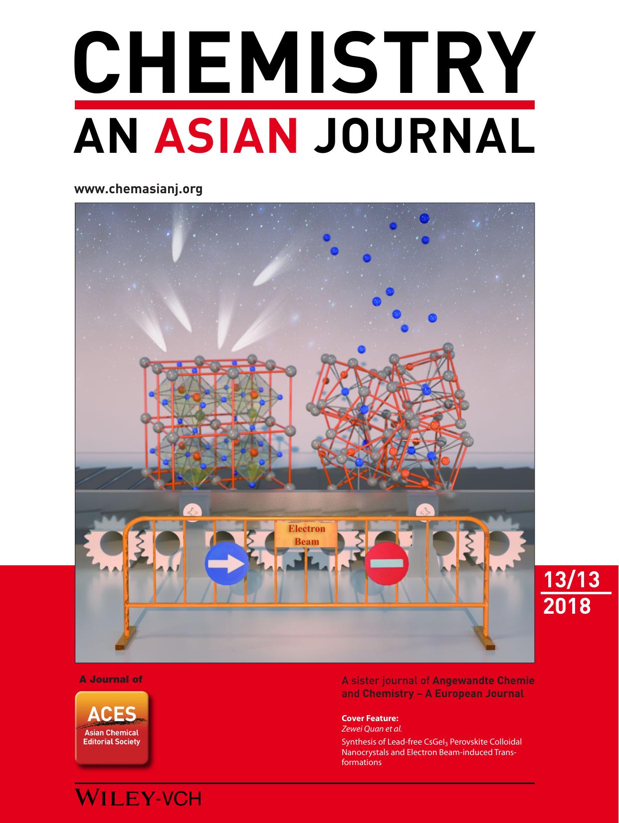 Cover Feature: Synthesis of Leadâfree CsGeI3 Perovskite Colloidal Nanocrystals and Electron Beamâinduced Transformations (Chem. Asian J. 132018) by Unknown