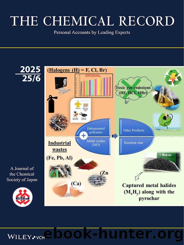 Cover Feature: Thermochemical Recycling and Degradation Strategies of Halogenated Polymers (Fâ, Clâ, Brâ): A Holistic Review Coupled with Mechanistic Insights (Chem. Rec. 62025) by wileycover1
