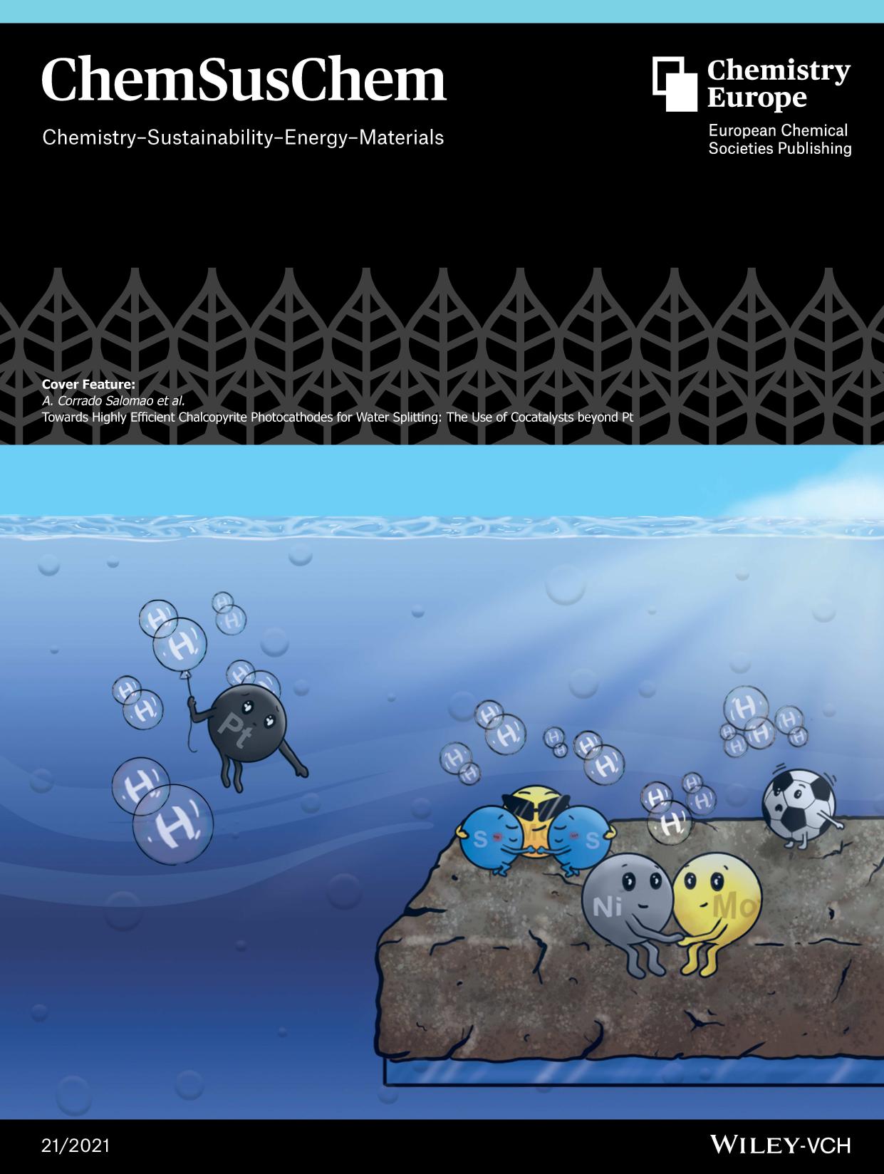 Cover Feature: Towards Highly Efficient Chalcopyrite Photocathodes for Water Splitting: The Use of Cocatalysts beyond Pt (ChemSusChem 212021) by Unknown