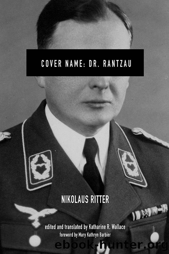 Cover Name: Dr. Rantzau by Nikolaus Ritter;Katharine R. Wallace;