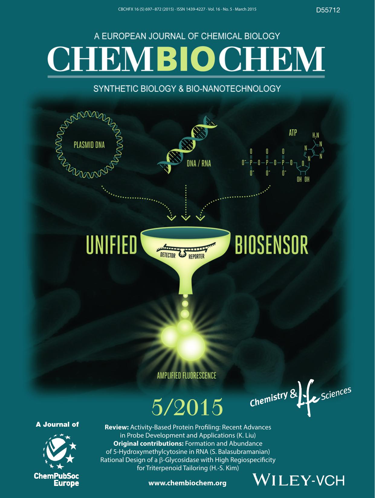 Cover Picture: A Unified Sensor Architecture for Isothermal Detection of DoubleStranded DNA, Oligonucleotides, and Small Molecules (ChemBioChem 52015) by Unknown