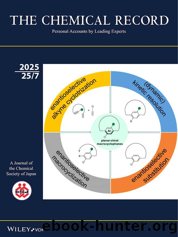 Cover Picture: Catalytic Enantioselective Access to PlanarâChiral Macrocyclophanes (Chem. Rec. 72025) by wileycover1