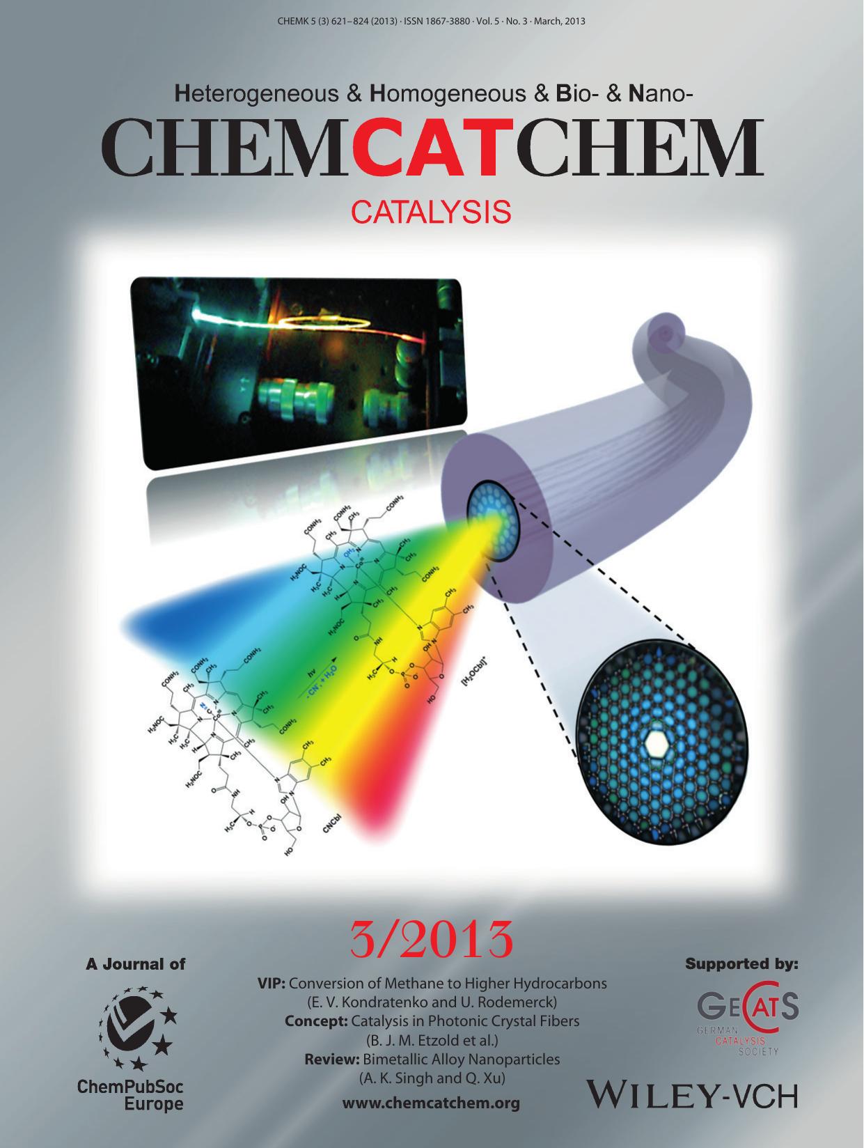 Cover Picture: Chemical and (Photo)Catalytical Transformations in Photonic Crystal Fibers (ChemCatChem 32013) by Unknown
