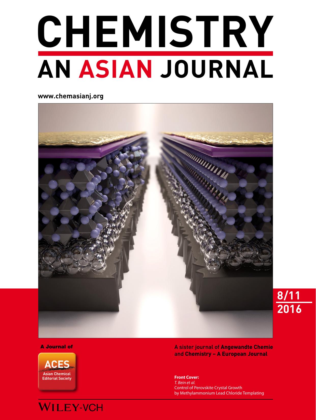 Cover Picture: Control of Perovskite Crystal Growth by Methylammonium Lead Chloride Templating (Chem. Asian J. 82016) by Unknown