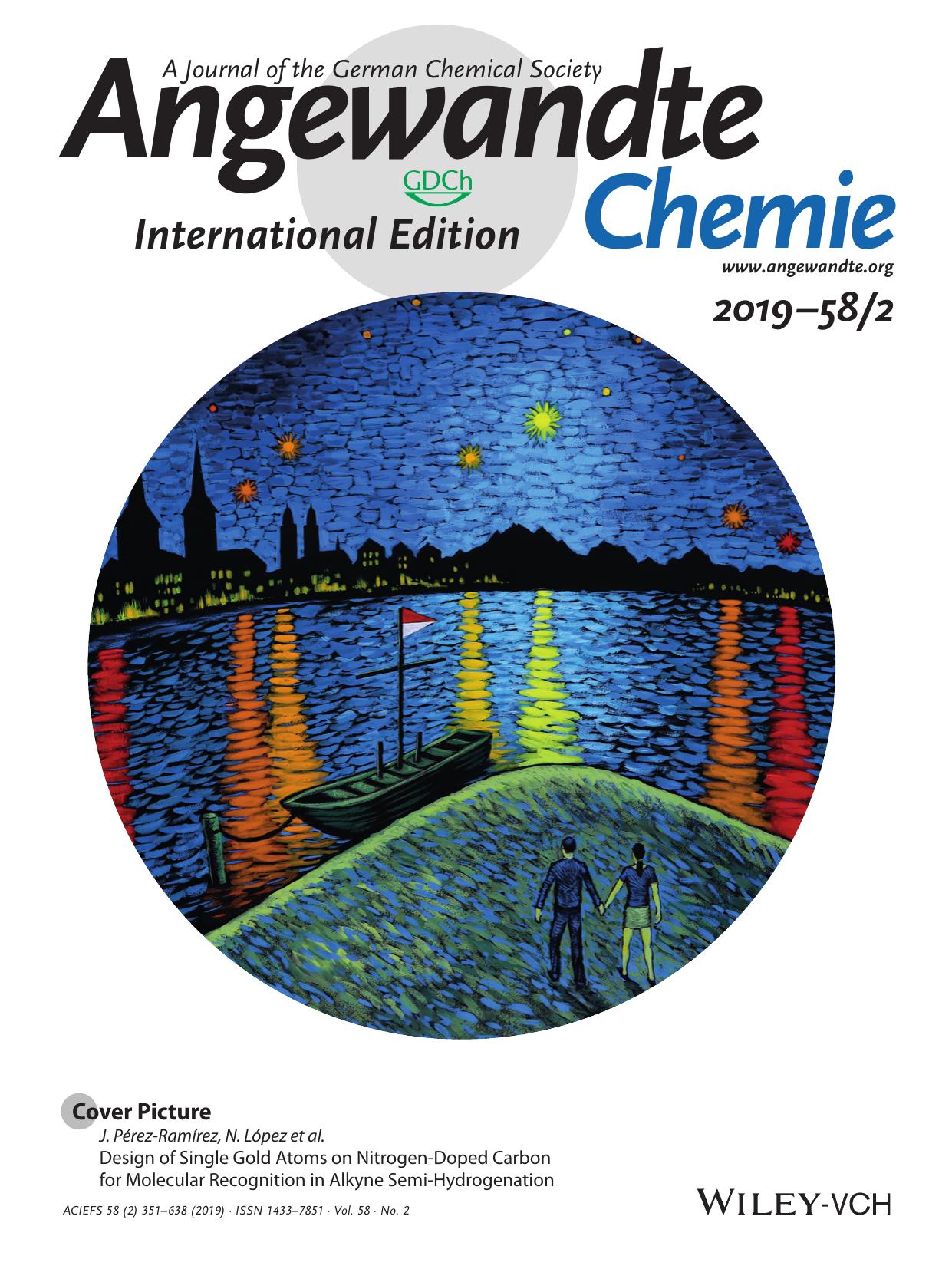 Cover Picture: Design of Single Gold Atoms on NitrogenâDoped Carbon for Molecular Recognition in Alkyne SemiâHydrogenation (Angew. Chem. Int. Ed. 22019) by Unknown