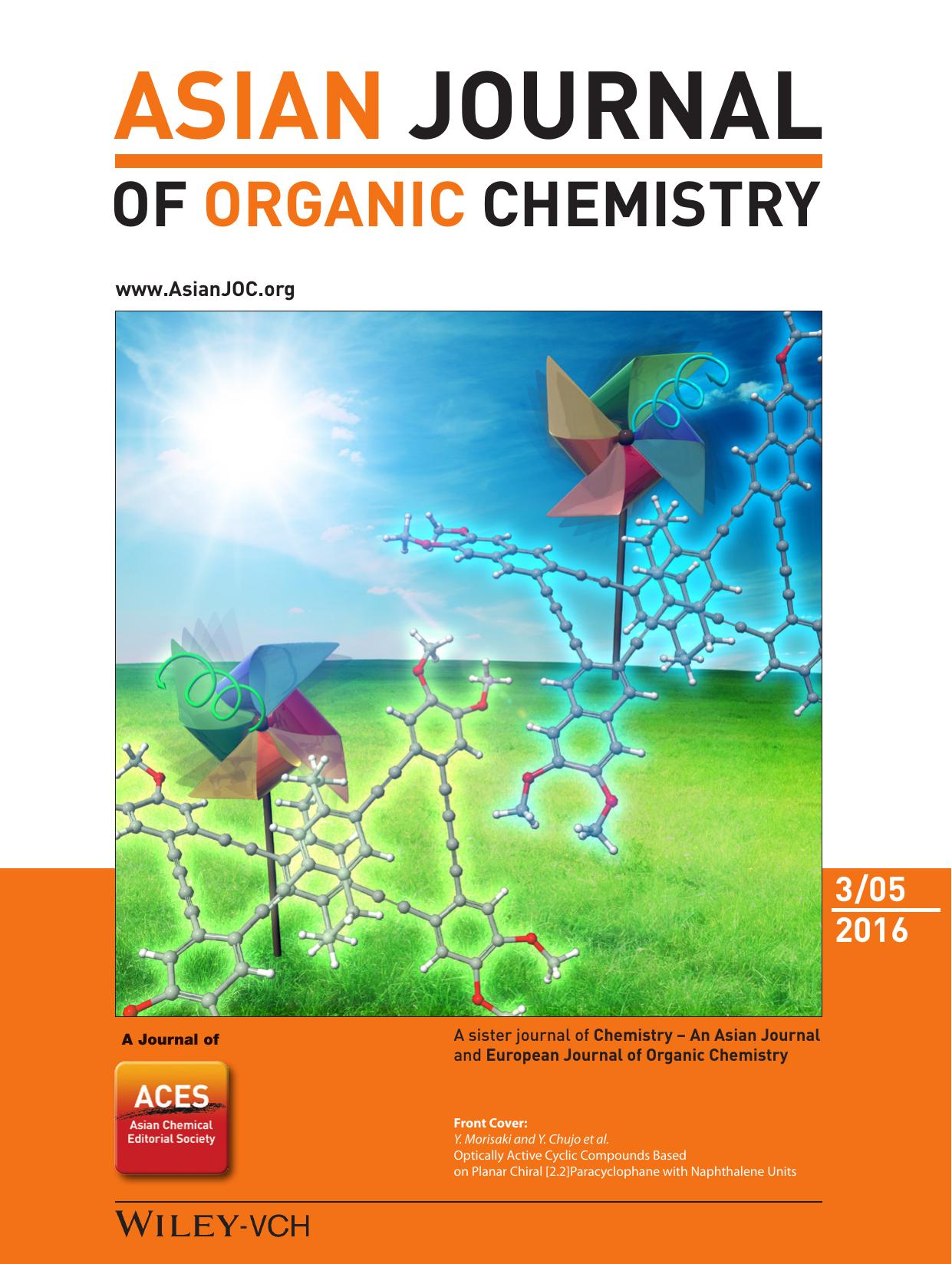 Cover Picture: Optically Active Cyclic Compounds Based on Planar Chiral [2.2]Paracyclophane with Naphthalene Units (Asian J. Org. Chem. 32016) by Unknown
