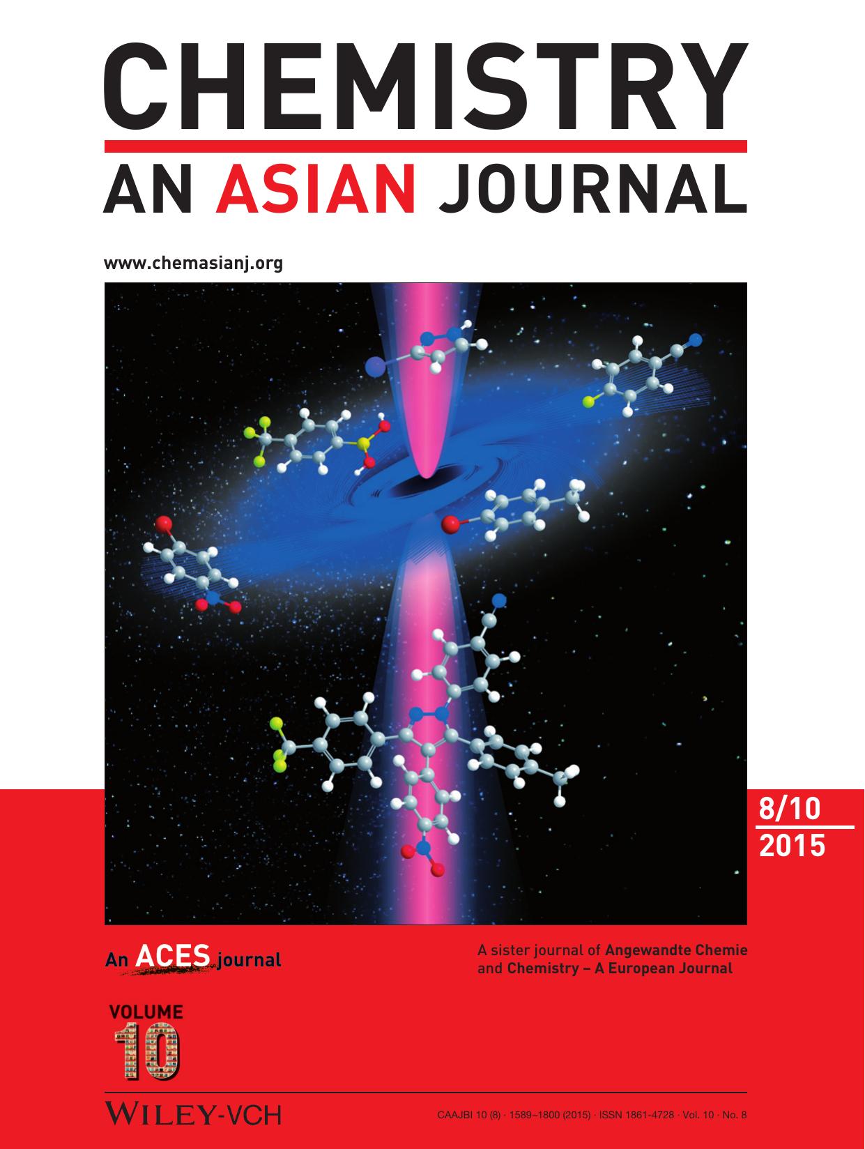 Cover Picture: Sequential SNAr ReactionSuzuki–Miyaura CouplingC−H Direct Arylations Approach for the Rapid Synthesis of Tetraaryl‐Substituted Pyrazoles (Chem. Asian J. 82015) by Unknown