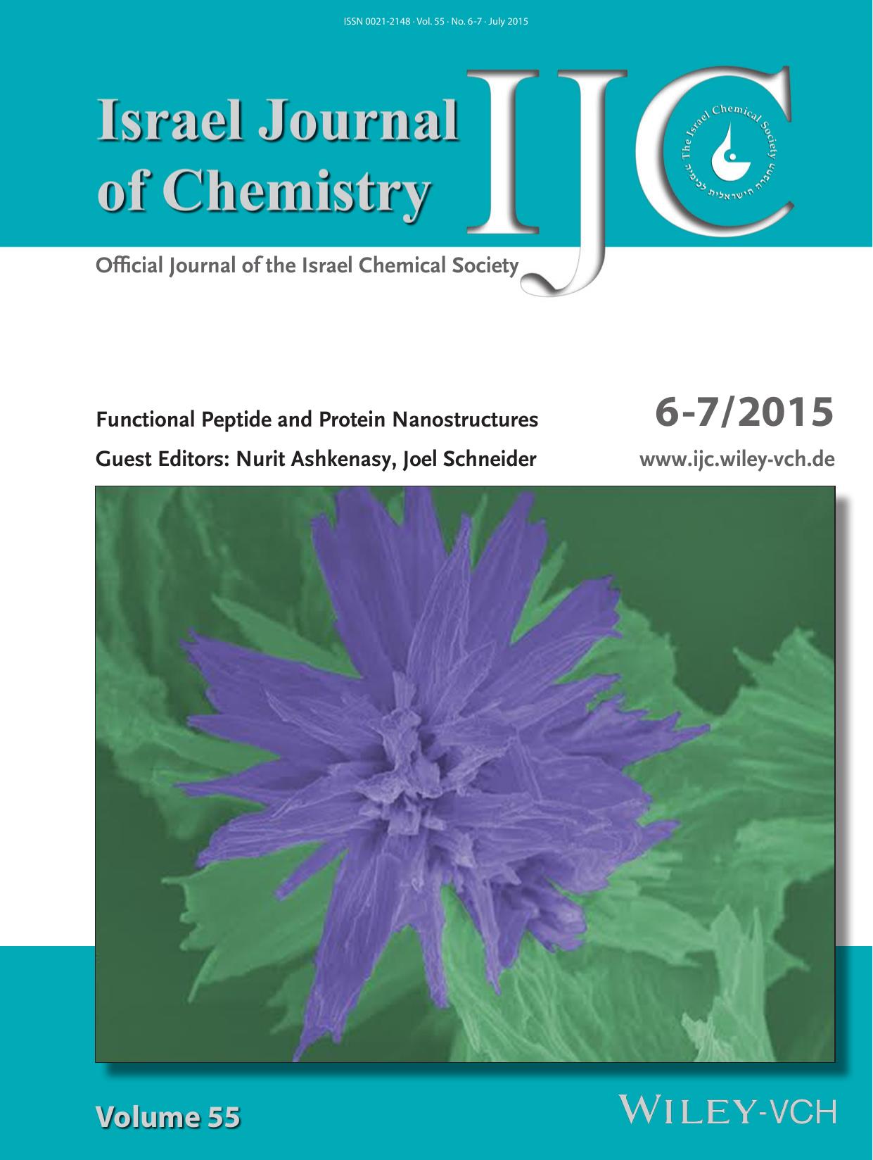 Cover Picture: SolventInduced SelfAssembly of Highly Hydrophobic Tetra and Pentaphenylalanine Peptides (Isr. J. Chem. 672015) by Unknown