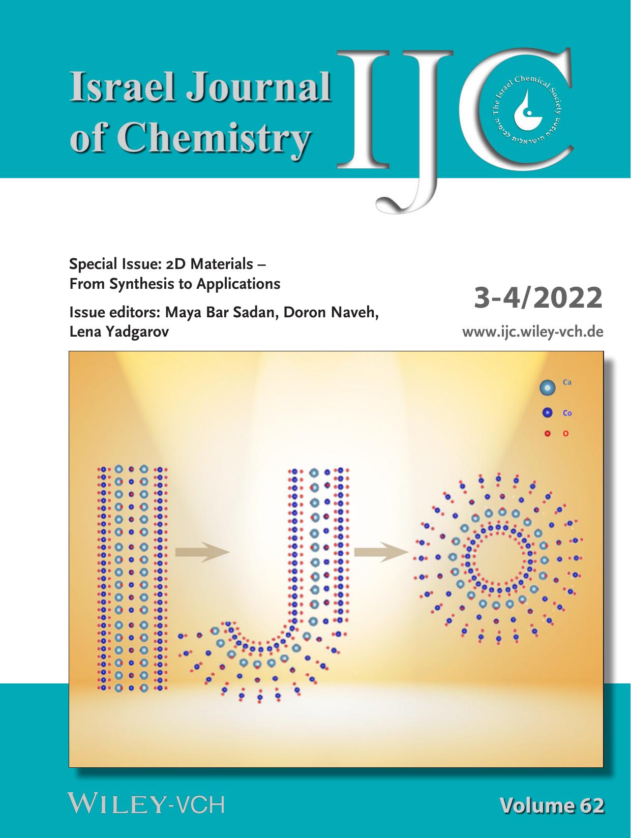Cover Picture: Transparent, Conducting SelfâAssembled CuS Nanostructures at and beyond LiquidâLiquid Interface and their Electrocatalytic Properties (Isr. J. Chem. 32022) by Unknown