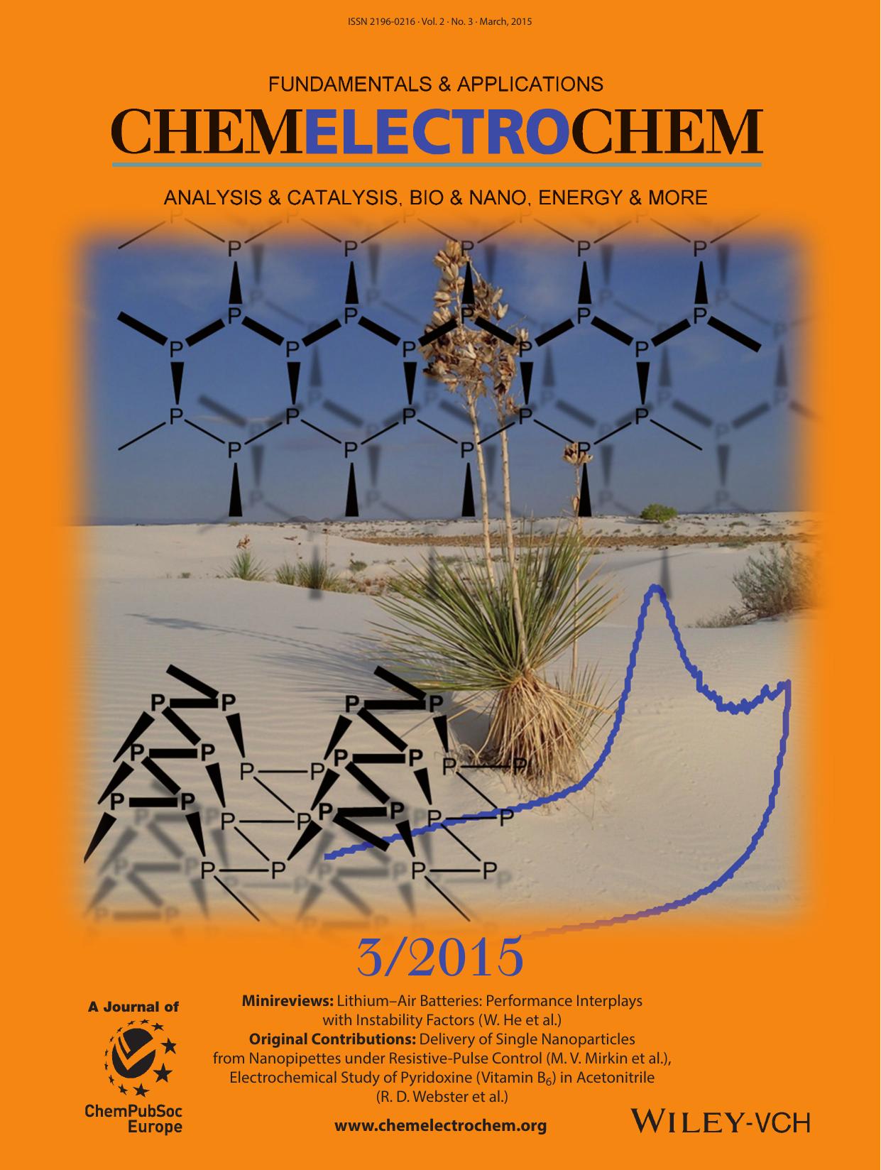Cover Picture: Voltammetry of Layered Black Phosphorus: Electrochemistry of Multilayer Phosphorene (ChemElectroChem 32015) by Unknown