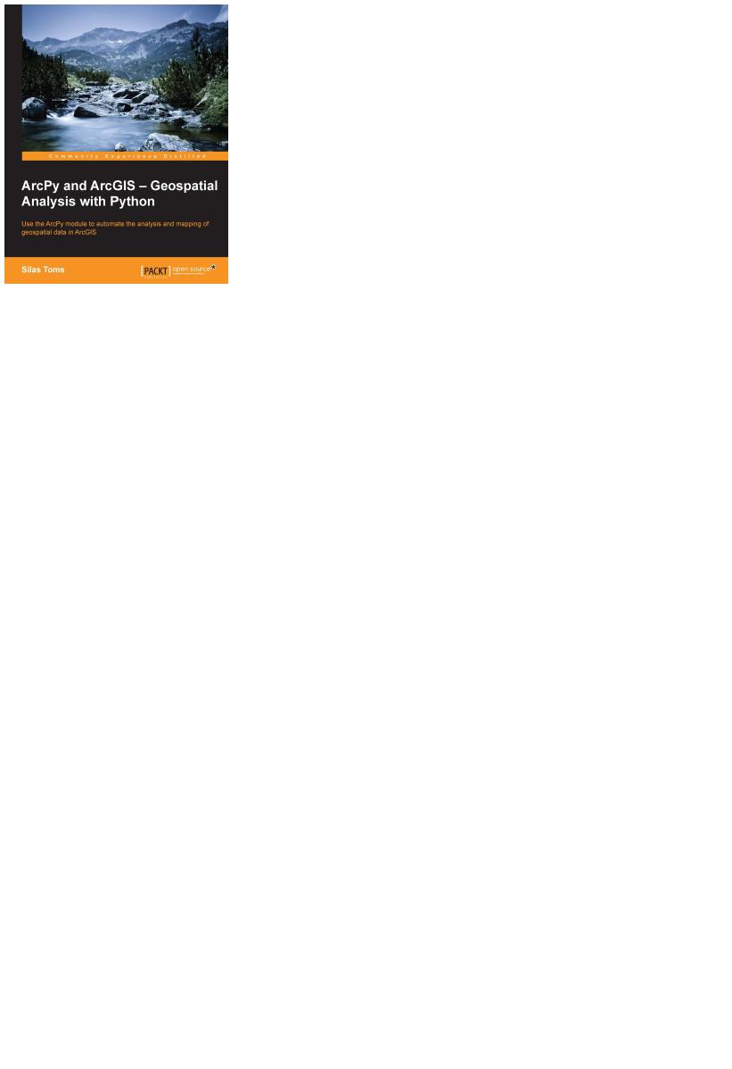 Cover by Geospatial Analysis & Python by Silas Toms