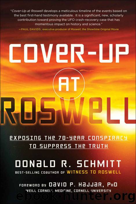 Cover-Up at Roswell by Donald R. Schmitt