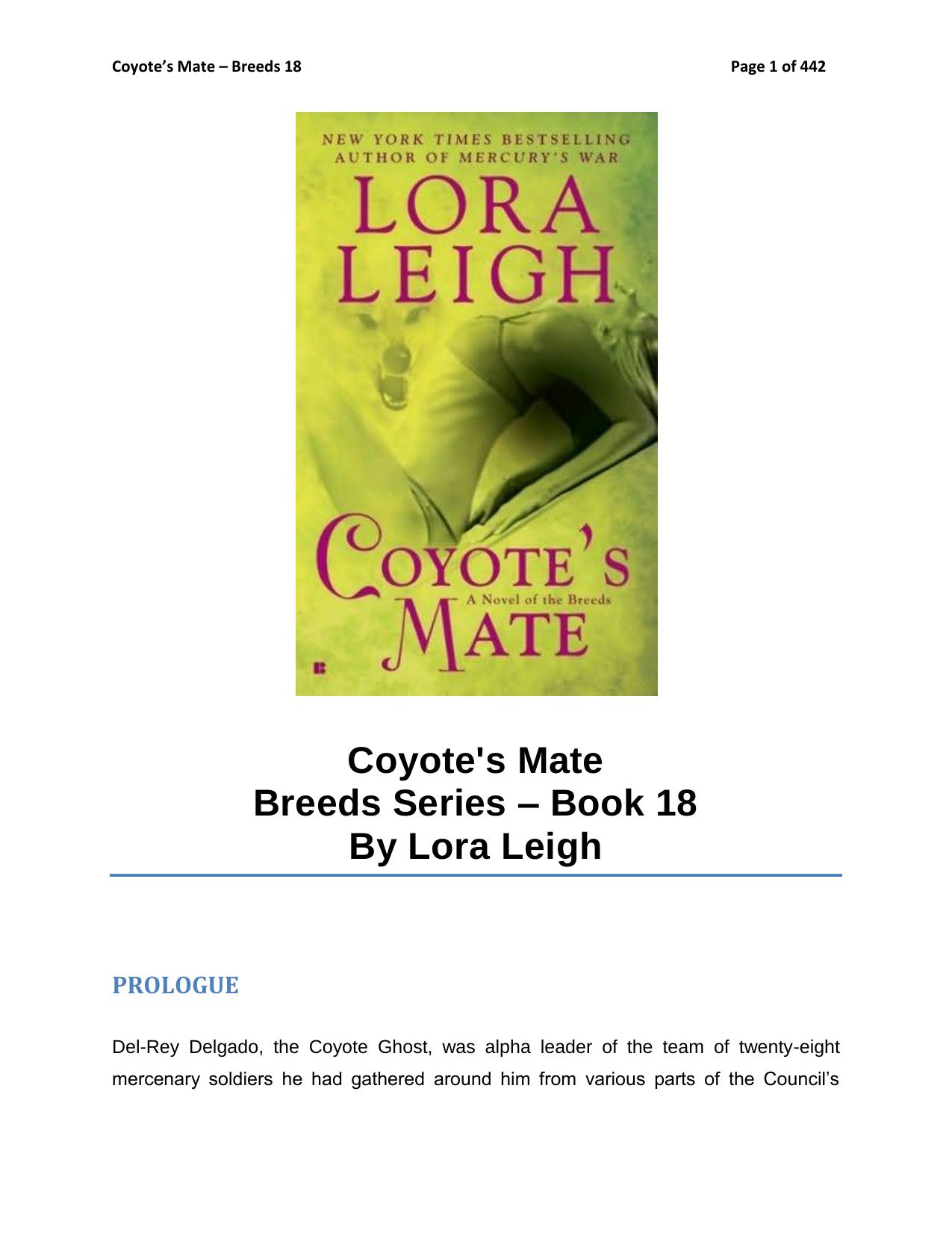 Coyote's Mate by Lora Leigh