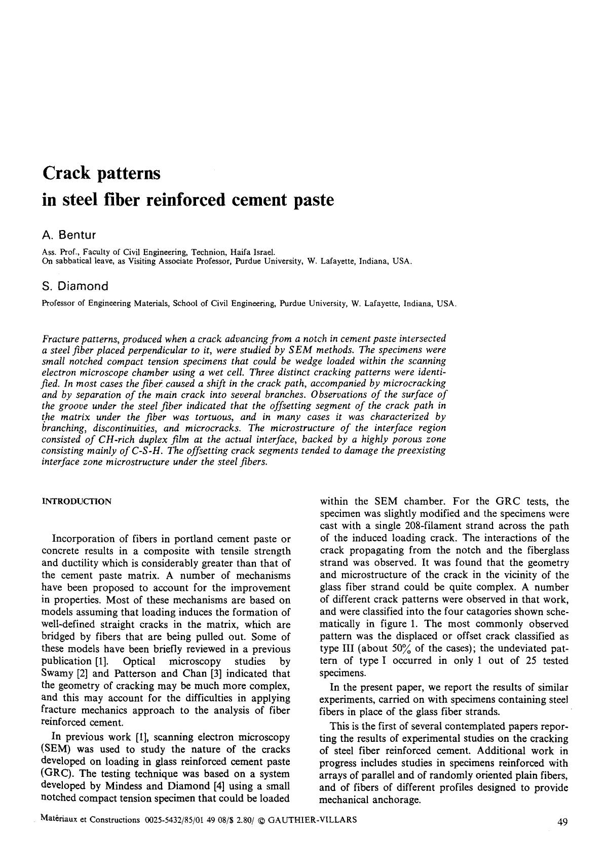 Crack patterns in steel fiber reinforced cement paste by Unknown