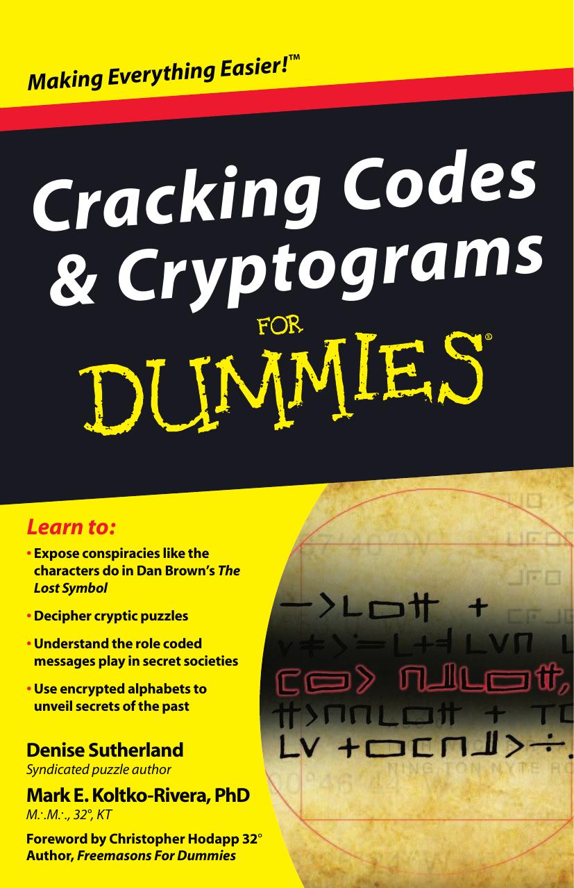 Cracking Codes and Cryptograms For Dummies [Repost] by Denise Sutherland