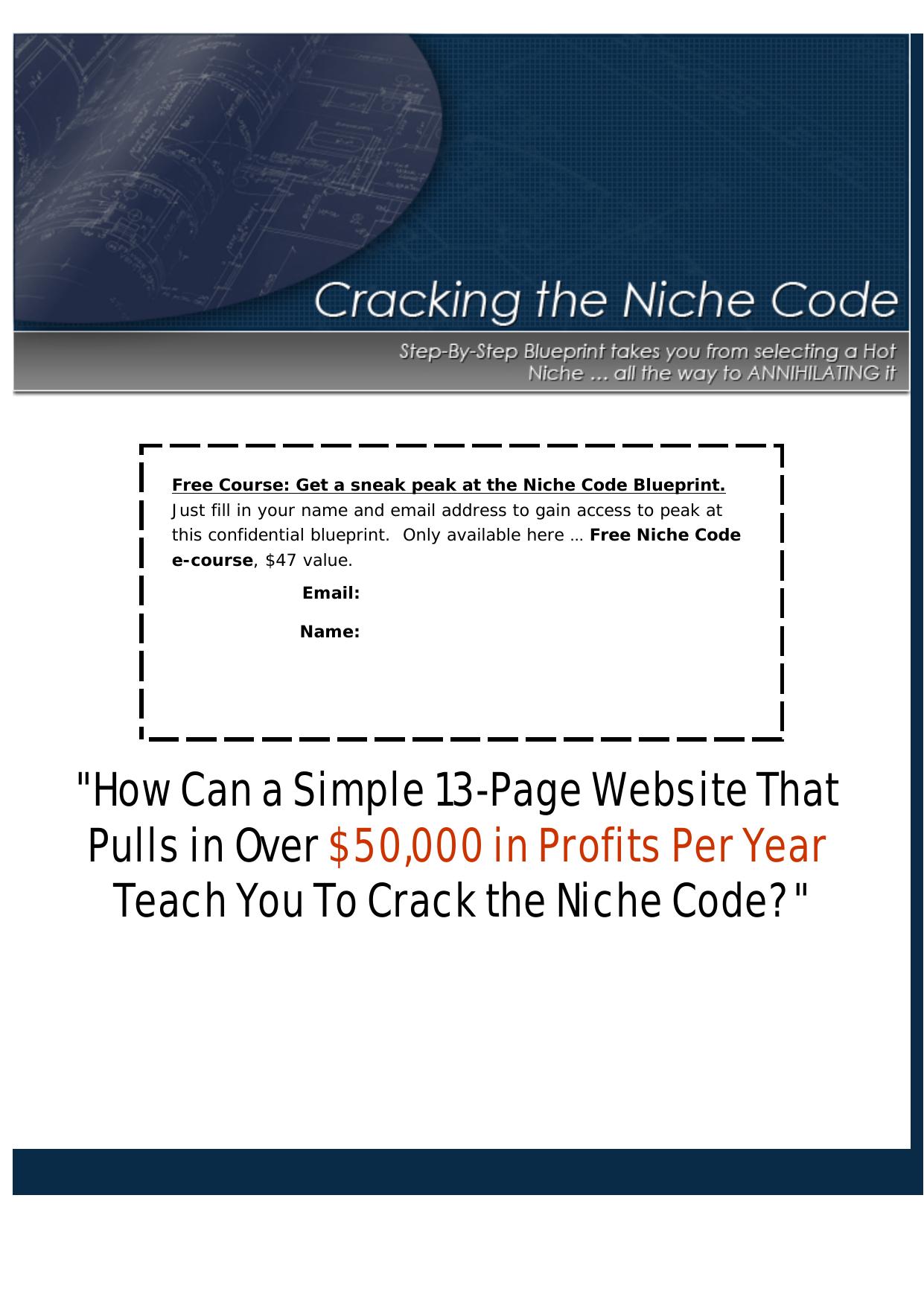 Cracking The Niche Code. by Best of Kuszter's Collection