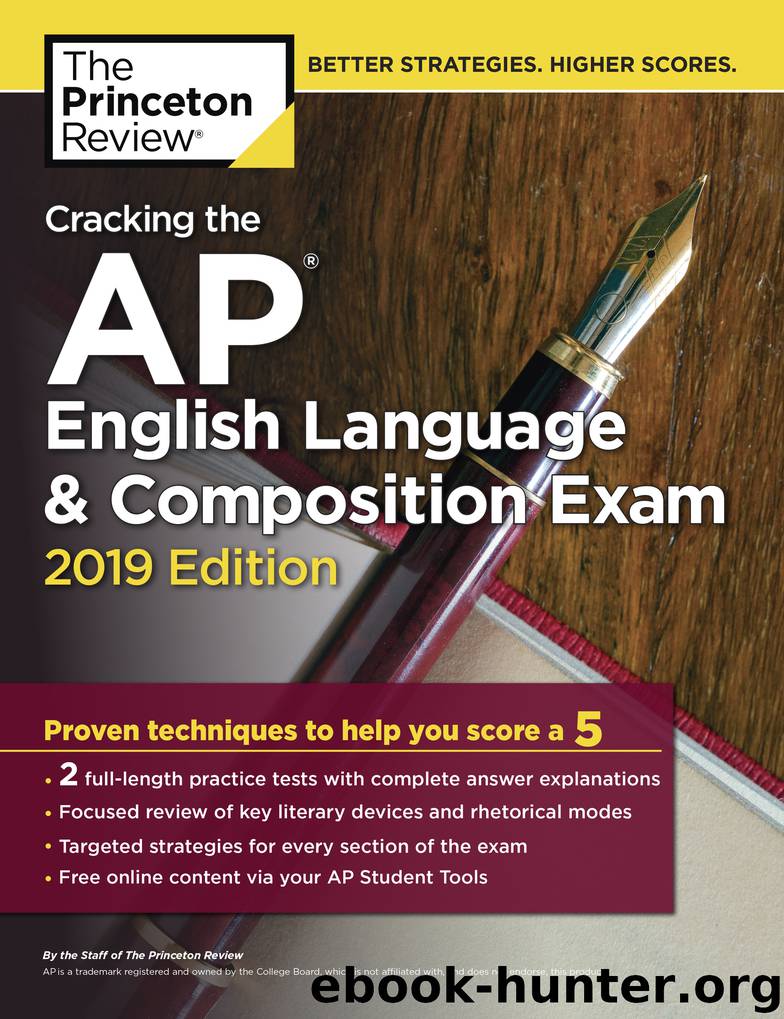 Cracking the AP English Language & Composition Exam, 2019 Edition by Princeton Review