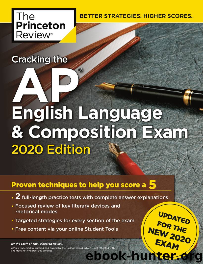 Cracking the AP English Language & Composition Exam, 2020 Edition by The Princeton Review
