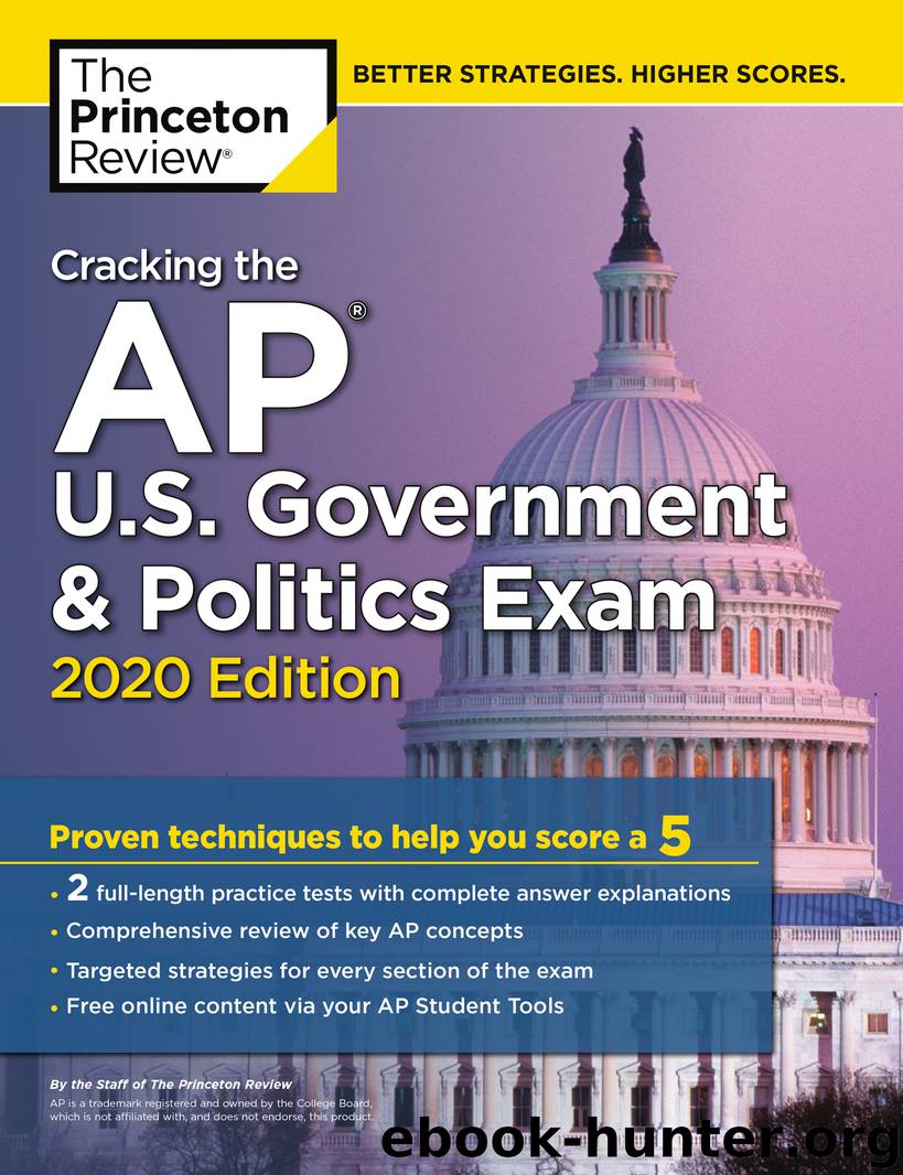 Cracking the AP U.S. Government & Politics Exam, 2020 Edition by The Princeton Review