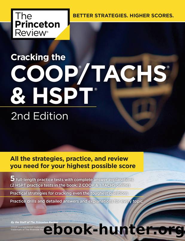 Cracking the COOPTACHS & HSPT by The Princeton Review