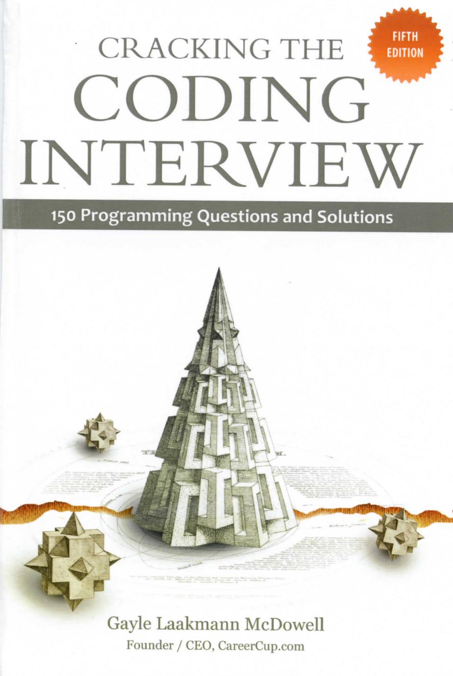 Cracking the Coding Interview, 5th Edition by Unknown