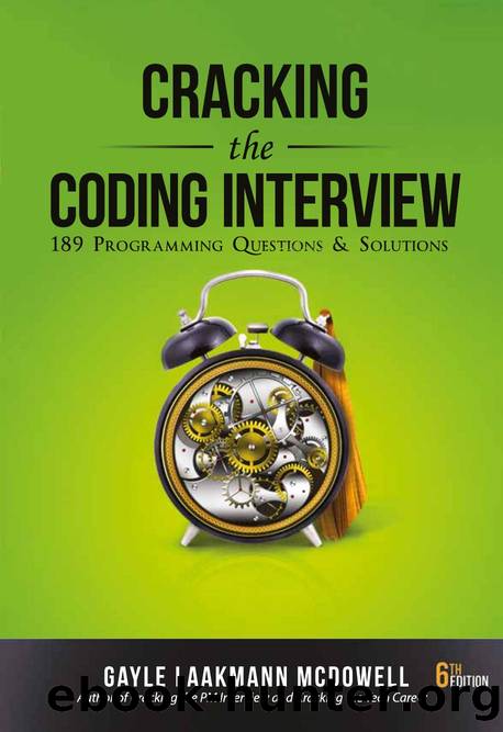 Cracking the Coding Interview: 189 Programming Questions and Solutions 6th Edition by Gayle Laakmann McDowell