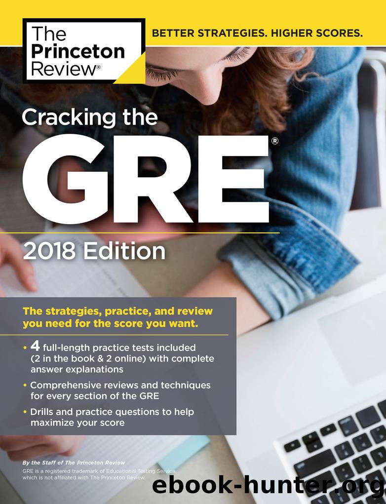 Cracking the GRE with 4 Practice Tests, 2018 Edition by Princeton Review