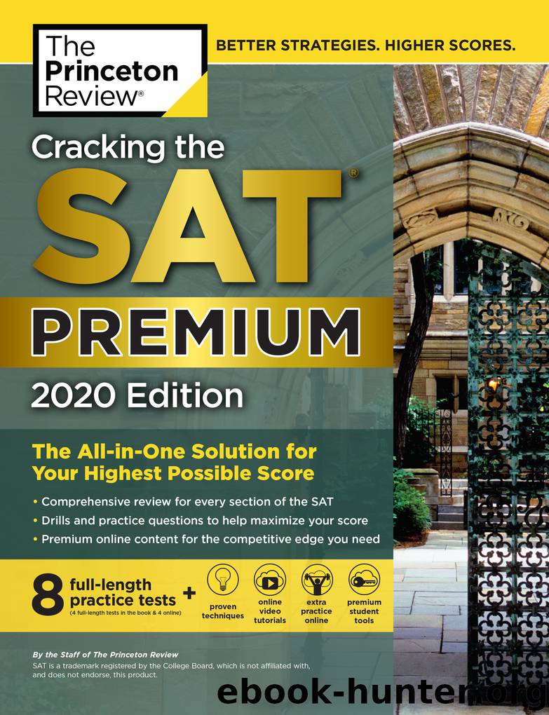 Cracking the SAT Premium Edition with 8 Practice Tests, 2020 by The Princeton Review