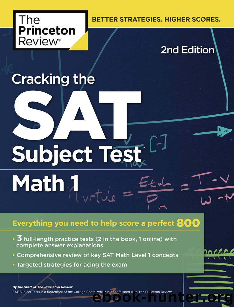 Cracking the SAT Subject Test in Math 1 by Princeton Review