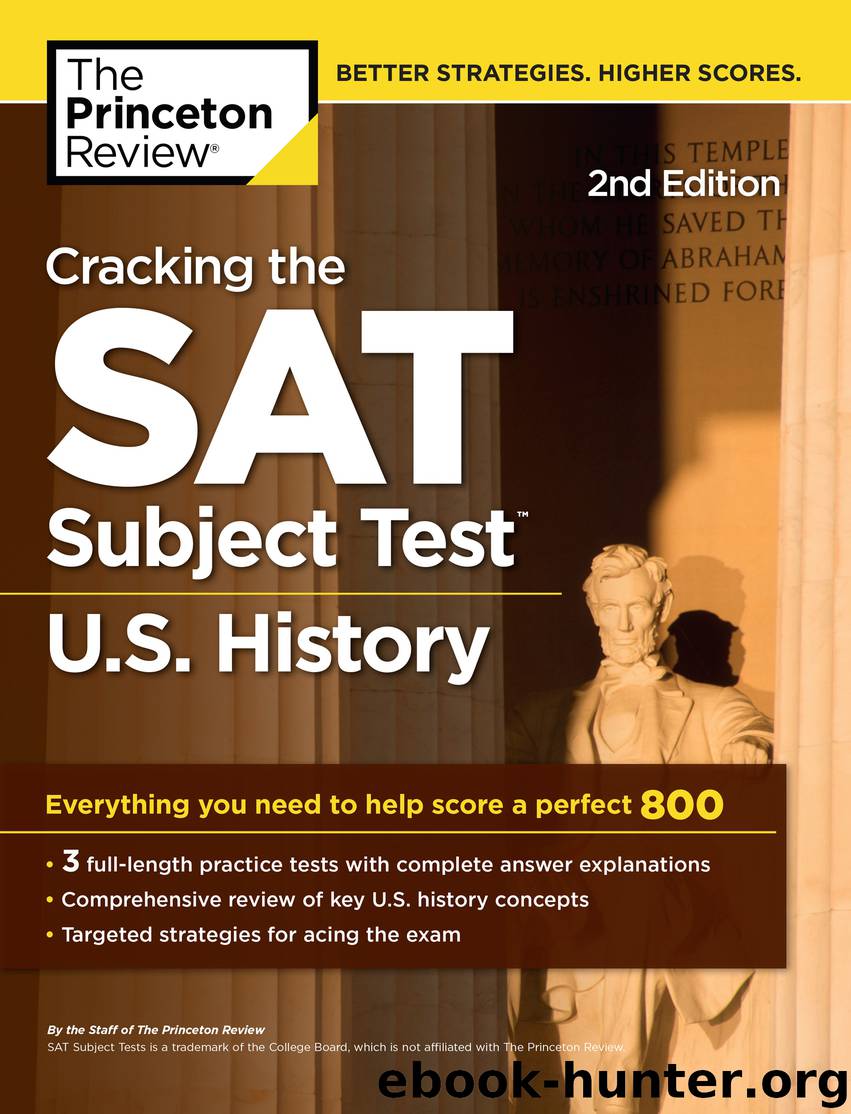 Cracking the SAT Subject Test in U.S. History by Princeton Review