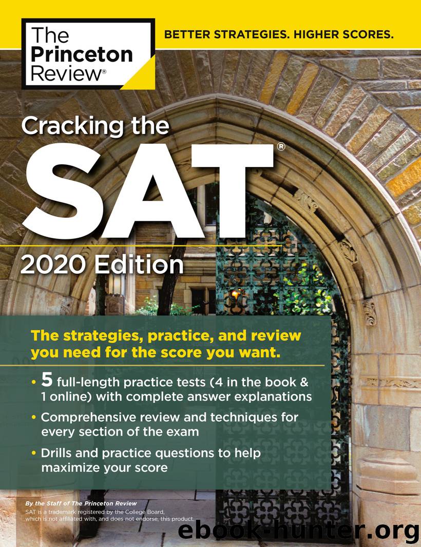 Cracking the SAT with 5 Practice Tests, 2020 Edition by The Princeton Review