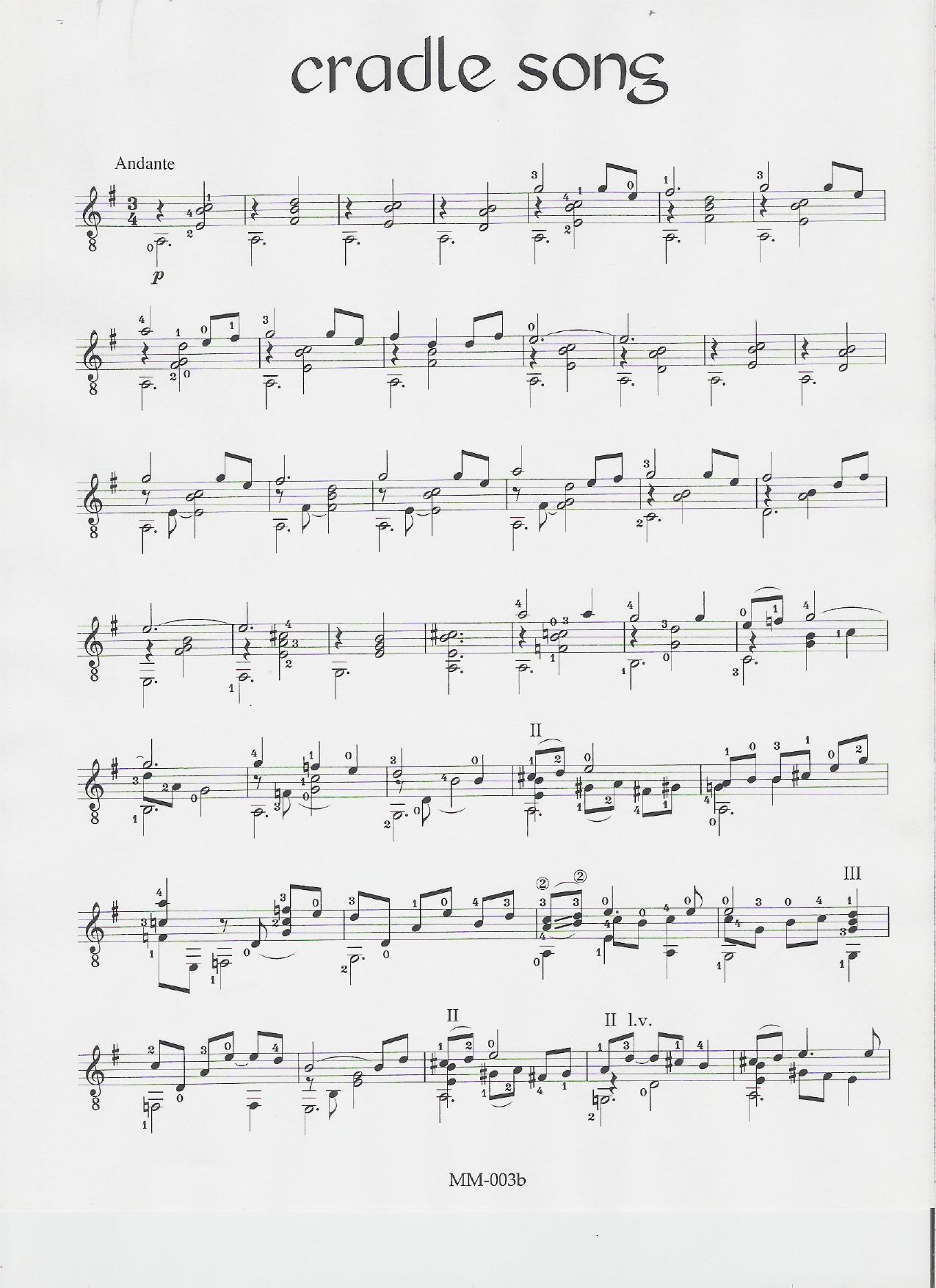 Cradle Song by Unknown