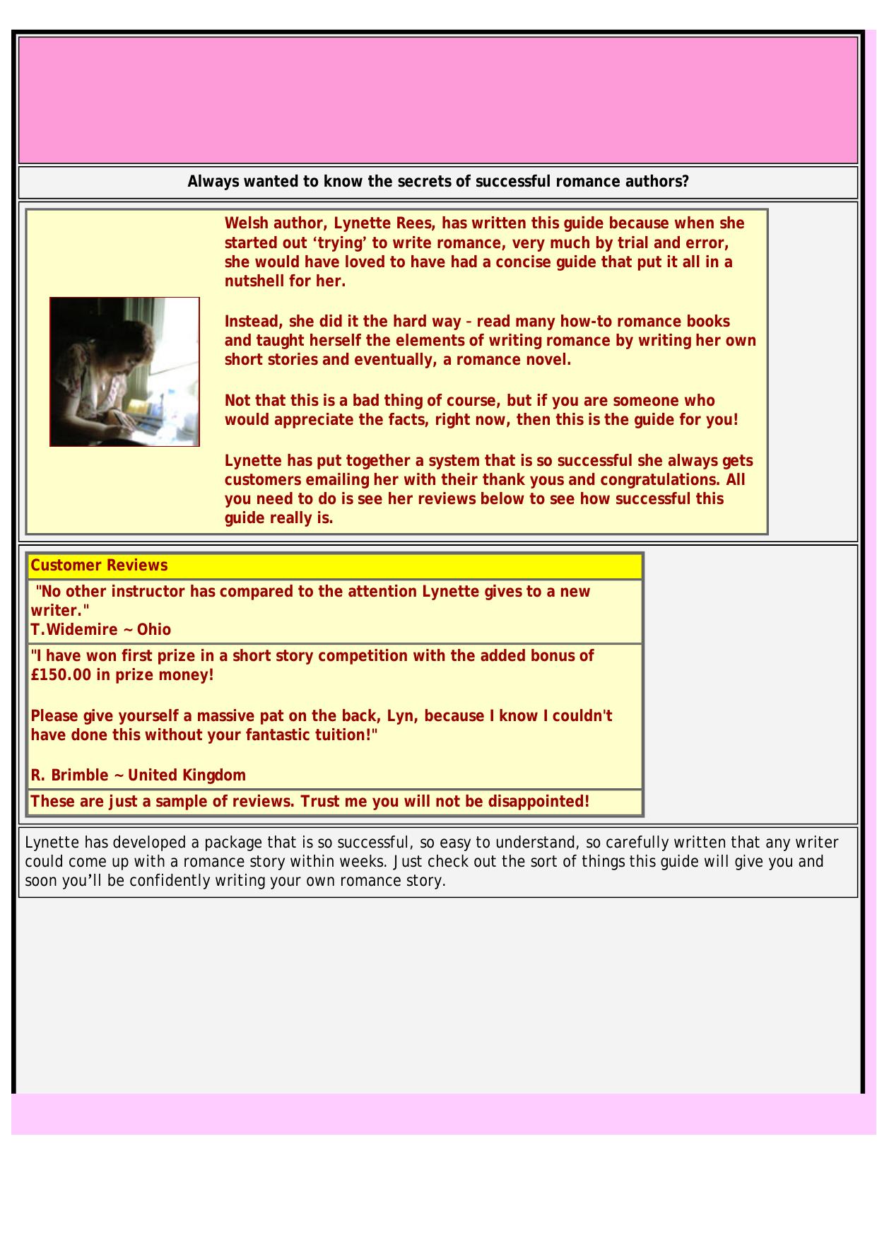 Crafting The Romance Story. by Best of Kuszter's Collection